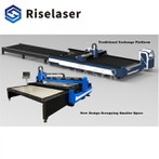 Stroj za lasersko rezanje vlaken Riselaser z menjalno platformo